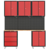 9 Pieces Metal Garage Storage And Workshop Cabinet System