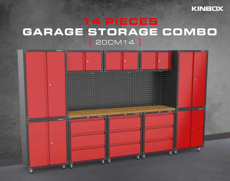 14 Pieces The Best Popular Garage Workbench And Storage Kinbox Tools