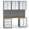 9 Pieces Metal Garage Storage And Workshop Cabinet System